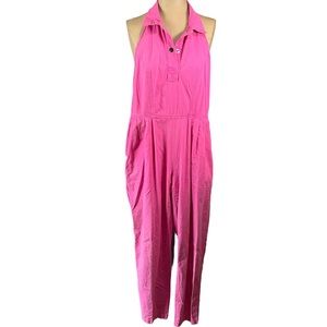 IDEAS Vintage Pink Jumpsuit Size Small